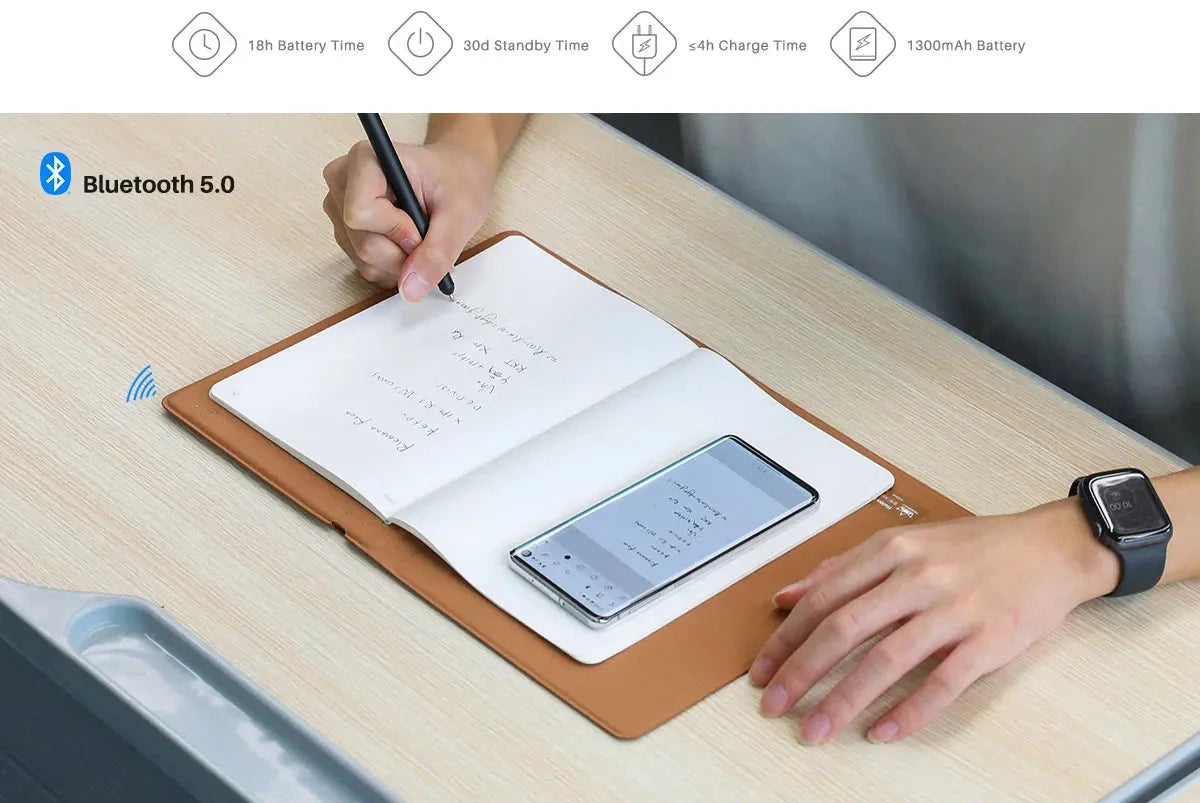 HUION Note 2-in-1 Digital Notebook Drawing Tablet With Battery-free Pen - GlitzyGizmo
