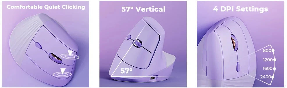 Seenda Lift Vertical Wireless Mouse