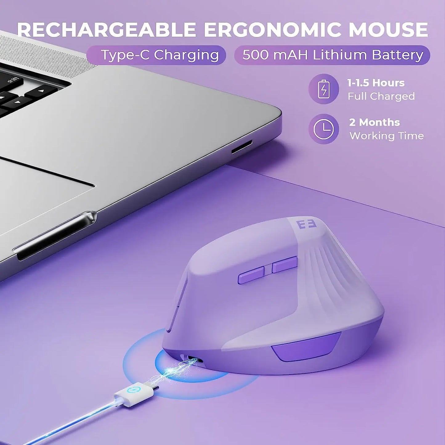 Seenda Lift Vertical Wireless Mouse