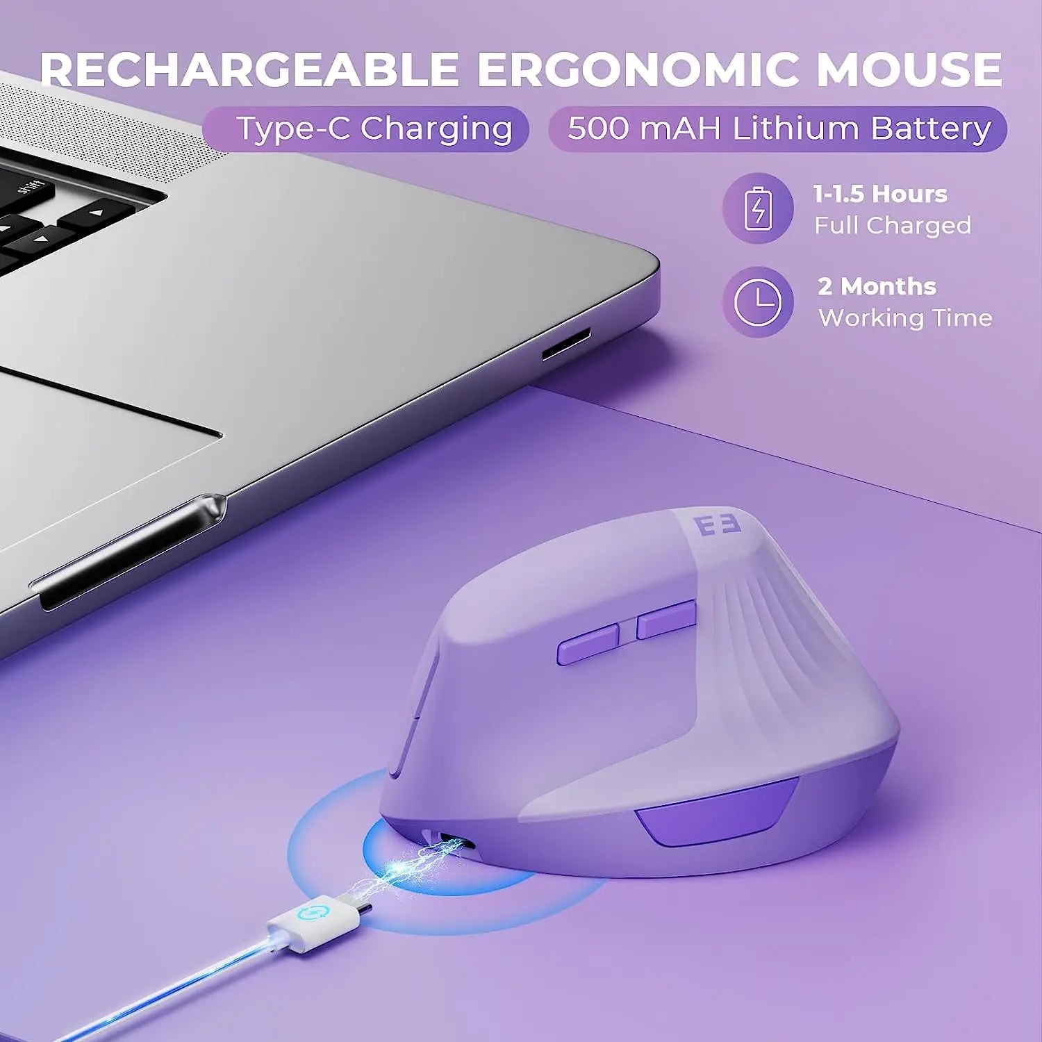 Seenda Lift Vertical Wireless Mouse