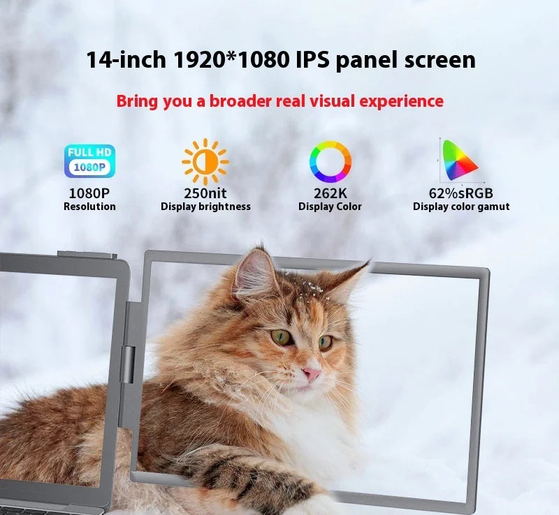 ProView 14" Dual-Screen Portable Monitors